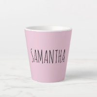 Typographie moderne Nom rose