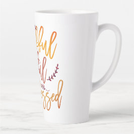 Tasse Latte Typographie Remerciement Gratuit Citation Heureuse