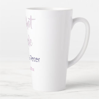 Tasse Latte Un couple chaud ajouter nom pastel violet rétro mo