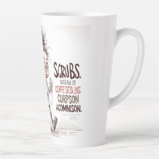 Tasse Latte Un croquis humoristique sur l'épuisement professio