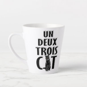 Tasse Latte Un Deux Trois Cat French Cats