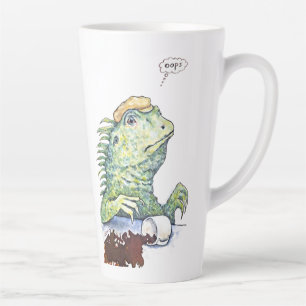 Tasse Latte Un Dysfonctionnement de Reptile