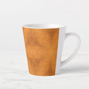 Tasse Latte Un kaléidoscope d'une étoile orange brûlée