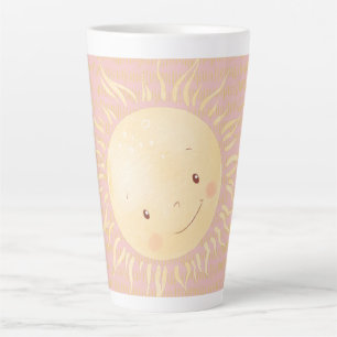 Tasse Latte Un peu rose soleil Personnalisé