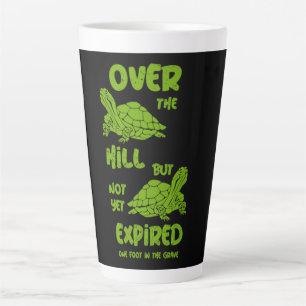 Tasse Latte Un Pied Dans La Grave