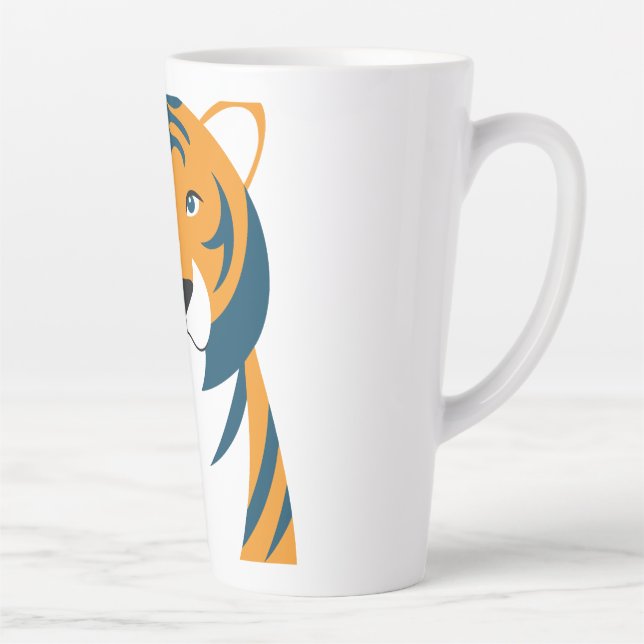 Tasse Latte Un tigre musclé (Droite)