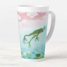 Une Grenouille S'Enfonce Dans L'Étang Illustration