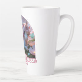 Tasse Latte Une licorne blanche aux ailes