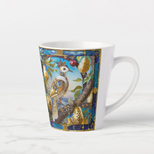 Tasse Latte Une perdrix dans un arbre à poires
