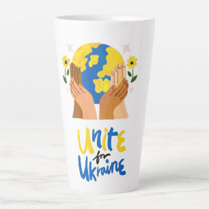 Tasse Latte Une unité mondiale pour l'Ukraine