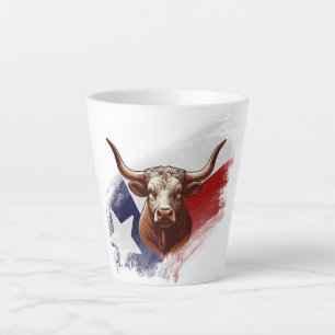 Tasse Latte Vache longhorne du Texas