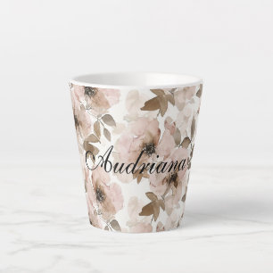 Tasse Latte Vacheresse Fleurie Sud-Ouest Rose Marron 