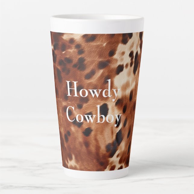 Tasse Latte Vachette noire Brown (Devant)