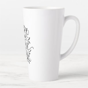 Tasse Latte Valentine Art Je T'Aime À La Lune