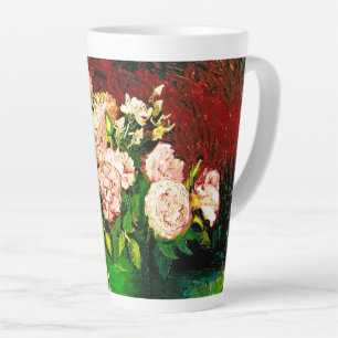 Tasse Latte Van Gogh Peonies et Roses