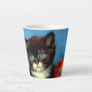 Tasse Latte Van Gogh Tuxedo Cat