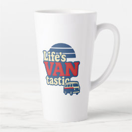 Tasse Latte VANtastic Red Cream Blue Edition