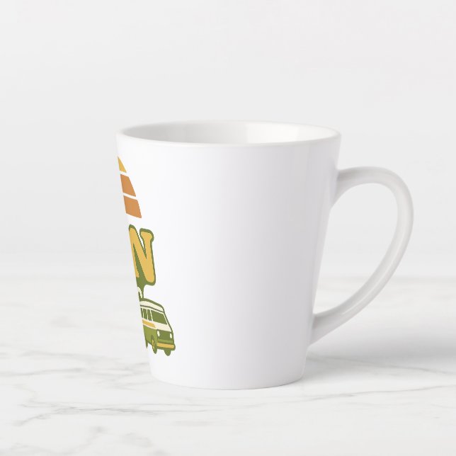 Tasse Latte VANtastic Retro les années 70 Van Graphic (Droite)
