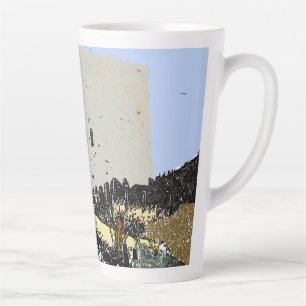 Tasse Latte Vélo et tour Martello Hythe Kent