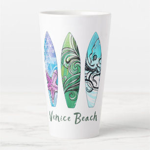 Tasse Latte Venice Beach California Planches de Su