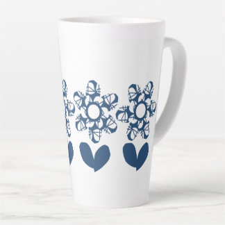 Tasse Latte Véritable Daisy Bleu Déco