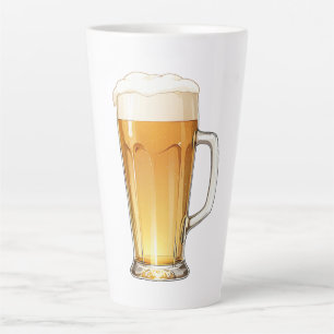 Tasse Latte verre de bière
