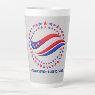 Tasse Latte Vêtements patriotiques de la fête de l'Indépendanc