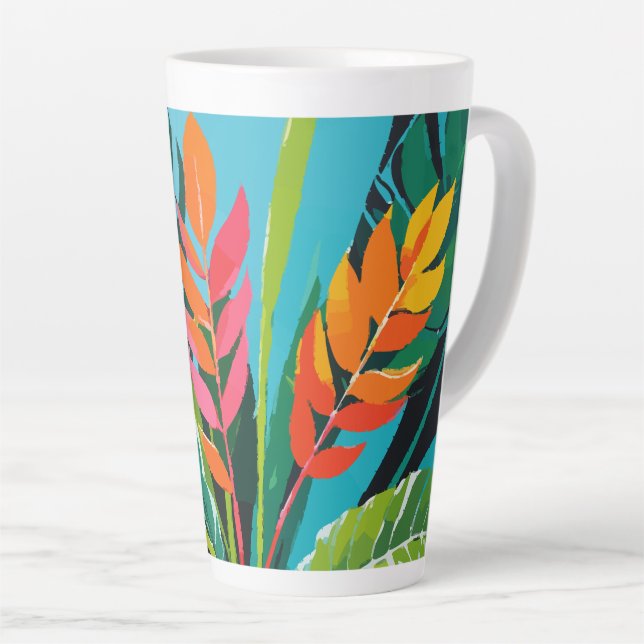 Tasse Latte Vibes tropicales (Angle droit)