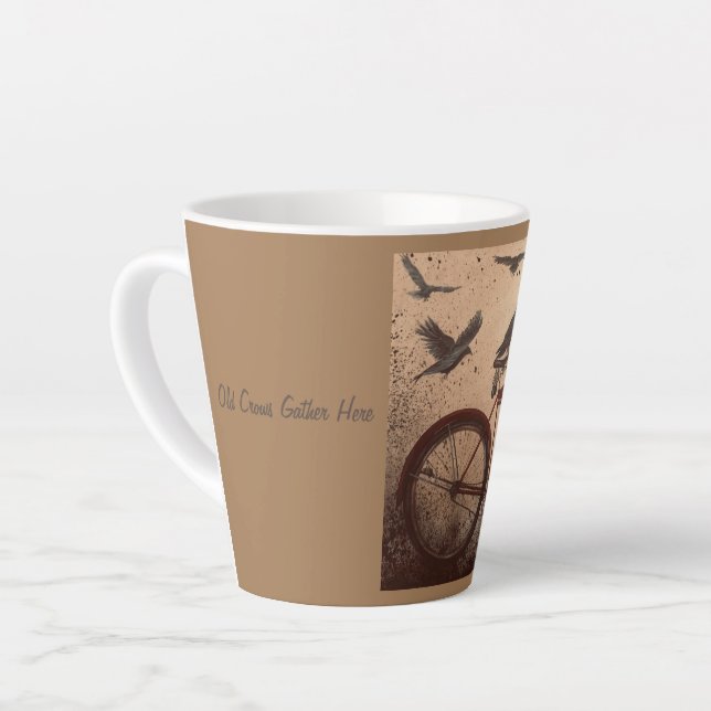 Tasse Latte Vieux corbeaux (Angle gauche)