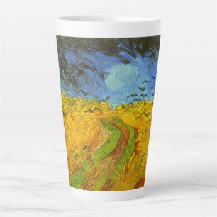 Tasse Latte Vincent van Gogh Champ de blé avec corbeaux