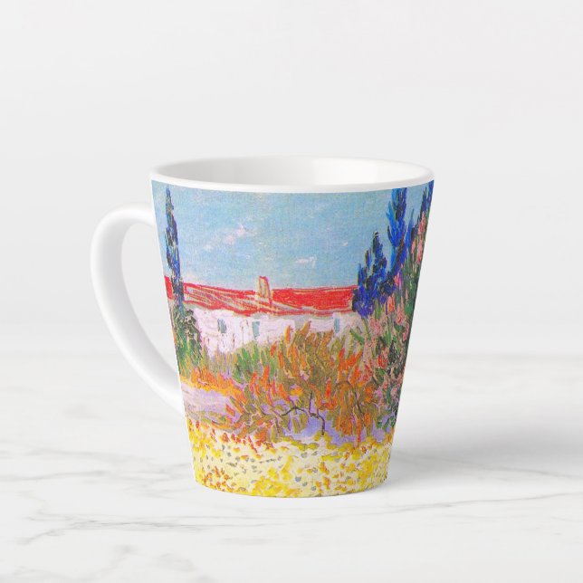 Tasse Latte Vincent Van Gogh Flower Garden (Angle gauche)