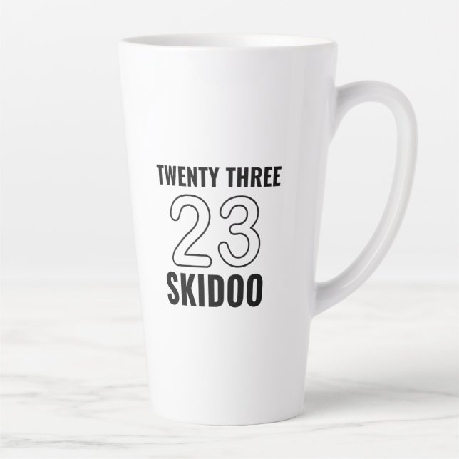 Tasse Latte Vingt-trois skidos (Droite)
