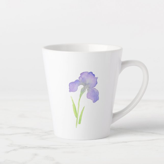 Tasse Latte Violet Iris (Droite)