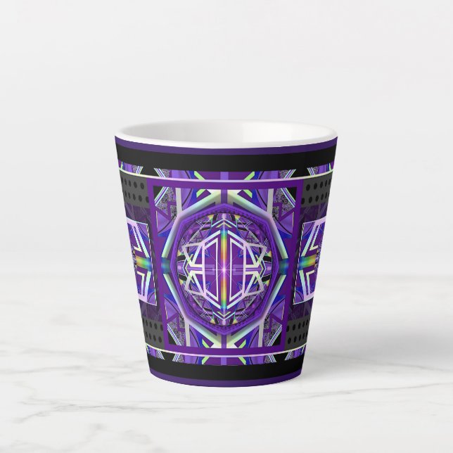Tasse Latte Violet W3 (Devant)