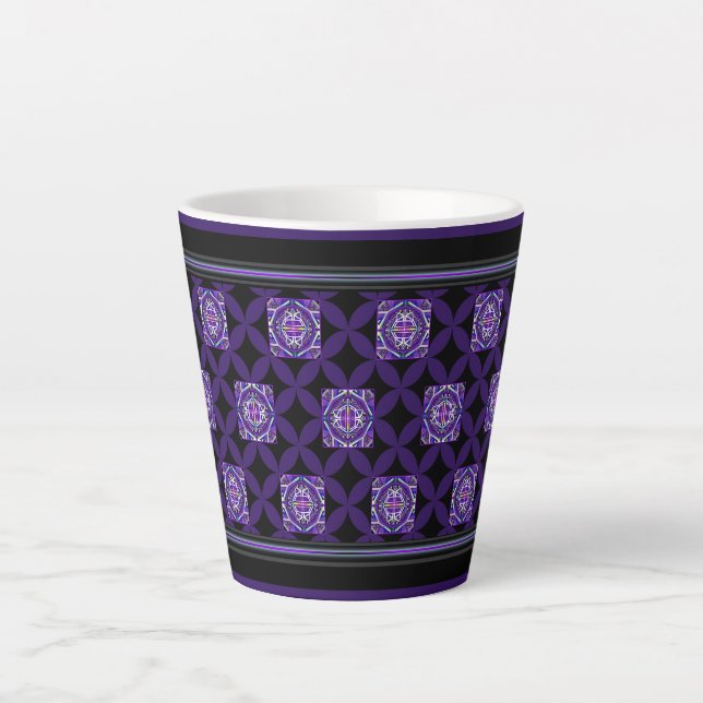 Tasse Latte Violet W3 (Devant)