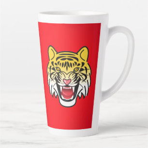 Tasse Latte Visage de Tigre Souriant Art-21876