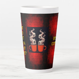 Tasse Latte Visages de café