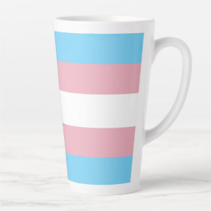 Tasse Latte Visibilité du drapeau de fierté transgenre de Slip