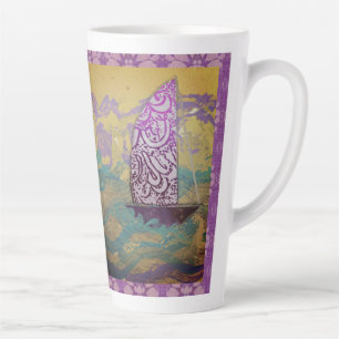Tasse Latte Voile de lavande