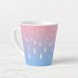 Tasse Latte Voiliers de course en haute mer