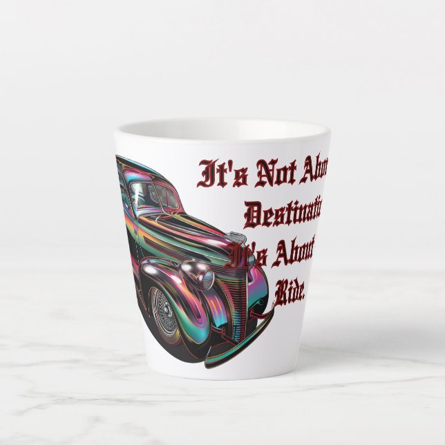 Tasse Latte Voiture Muscle Classique (Devant)