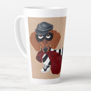 Tasse Latte Voleur de friandises pour teckel cambrioleur