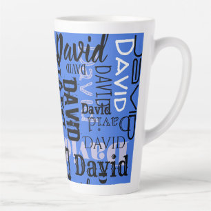 Tasse Latte Votre NOM Eau Personnalisable Céramique Verre
