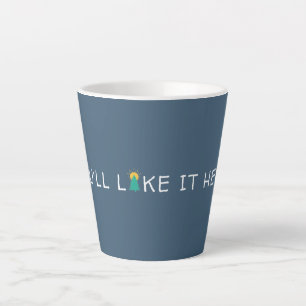 Tasse Latte Vous Aimerez Ici Citation