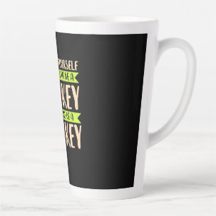 Tasse Latte Vous Pouvez Être Un Singe