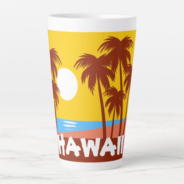 Tasse Latte Voyage à Hawaï (Devant)