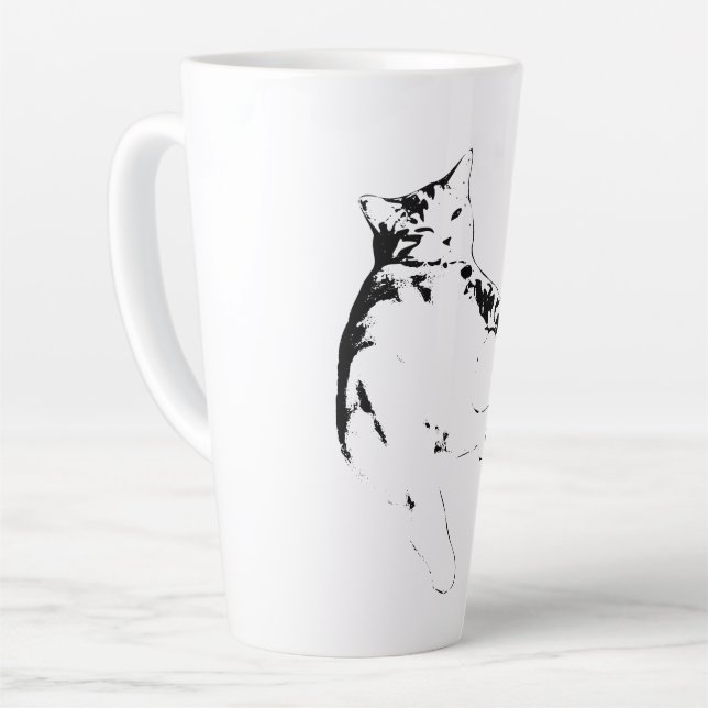 Tasse Latte What's Up, Human (Angle gauche)