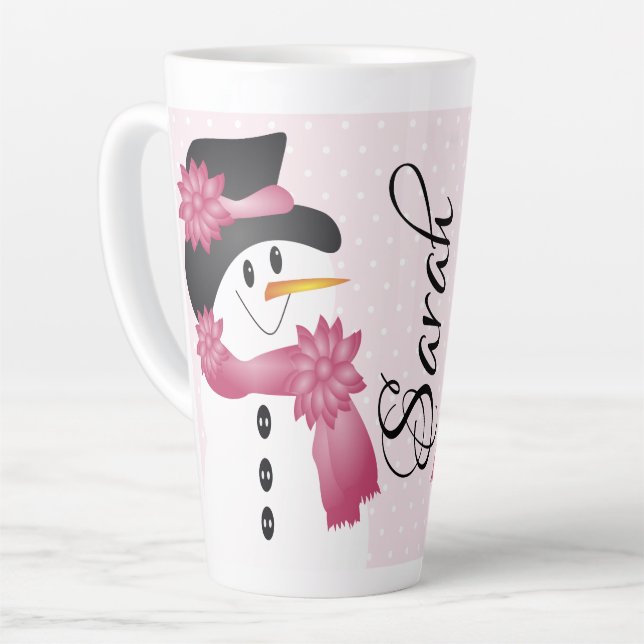 Tasse Latte Whimsy Et Amusant Avec Les Pois (Angle gauche)