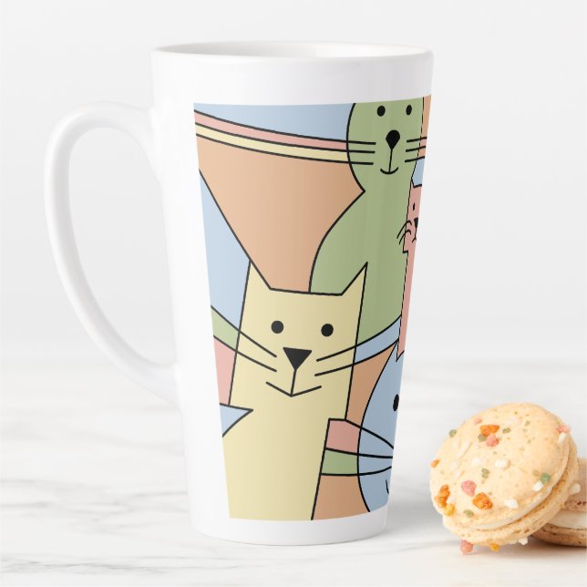 Tasse Latte Whisker Wonders Cats (En situation)
