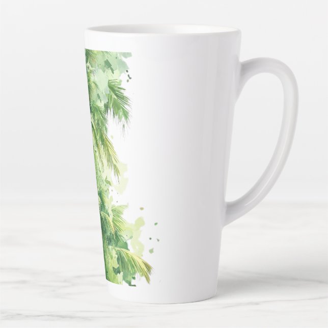 Tasse Latte Whispers of the Palms Emerald Canopy Tropical Reve (Droite)